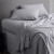 Classic Ticking Sheet Seperates by Seneca - Black