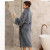 Channel Fleece Robe Steel by Bambury