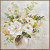 Bouquet Delight Canvas Brown Frame by Linen & More - 100x100cm