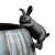 Rabbit Hanging Rim III - Matt Black by Linen & More