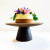 Mango Wood Cake Stand - Natural Top With Dark Base by Linen & More - 26.5X26.5X12.5cm