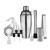 Cocktail Set 11pc Stainless Steel In Bartender Bag by Zanzi