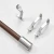 Camberwell Extendable Rod Set by Zaab - Walnut/Nickel 22/25mm (4-Pack Bundle)