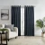 Thornton Swirl Eyelet Room Darkening Curtains by Filigree - Denim