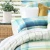 Close up of Freddie Duvet Set with Stripe Reverse