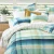 Close up of Freddie Duvet Set with Stripe Reverse