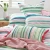 Freya Reversible Duvet Cover Set 250TC Painterly Striped Reverse by MM Linen