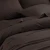 Close up of 250TC Pure Cotton Chocolate Duvet Cover Set by MM Linen