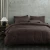 250TC Pure Cotton Chocolate Duvet Cover Set by MM Linen