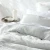 Laundered Linen Duvet Cover Set by MM Linen - Pinstripe CLOUD