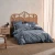 Nara Duvet Cover Set By Linen House - Bluestone