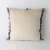 Back of - Fringe Cushion by Le Forge - 45 x 45cm - Stone