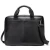 Ash Black Leather Briefcase by Nikau Design