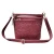 Lily Embossed Wine Red Leather Handbag by Nikau Design
