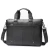 Walnut Black Leather Briefcase by Nikau Design