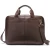 Ash Coffee Leather Briefcase by Nikau Design
