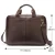Ash Coffee Leather Briefcase by Nikau Design