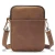 Spindle Brown Crazyhorse Leather Pouch by Nikau Design