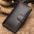 Yew Coffee Leather Card Wallet by Nikau Design