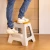Compact 2 Step Bamboo On Top Foldable Stool by Vigar - 40cm