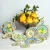 Set of 4 Ceramic Green/Lemon Coaster by Le Forge
