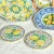 Set of 4 Ceramic Green/Lemon Coaster by Le Forge