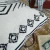 Black Geometric Floor Cushion by Backyard