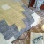 Yellow Geometric Floor Cushion by Backyard