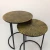 Antique Coffee Table Embossed Lines by Backyard  (2 Pack)