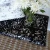Chicago Stool Hide Black/Silver by Backyard