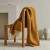 Magnus Coastal Shetland Throw - Amber