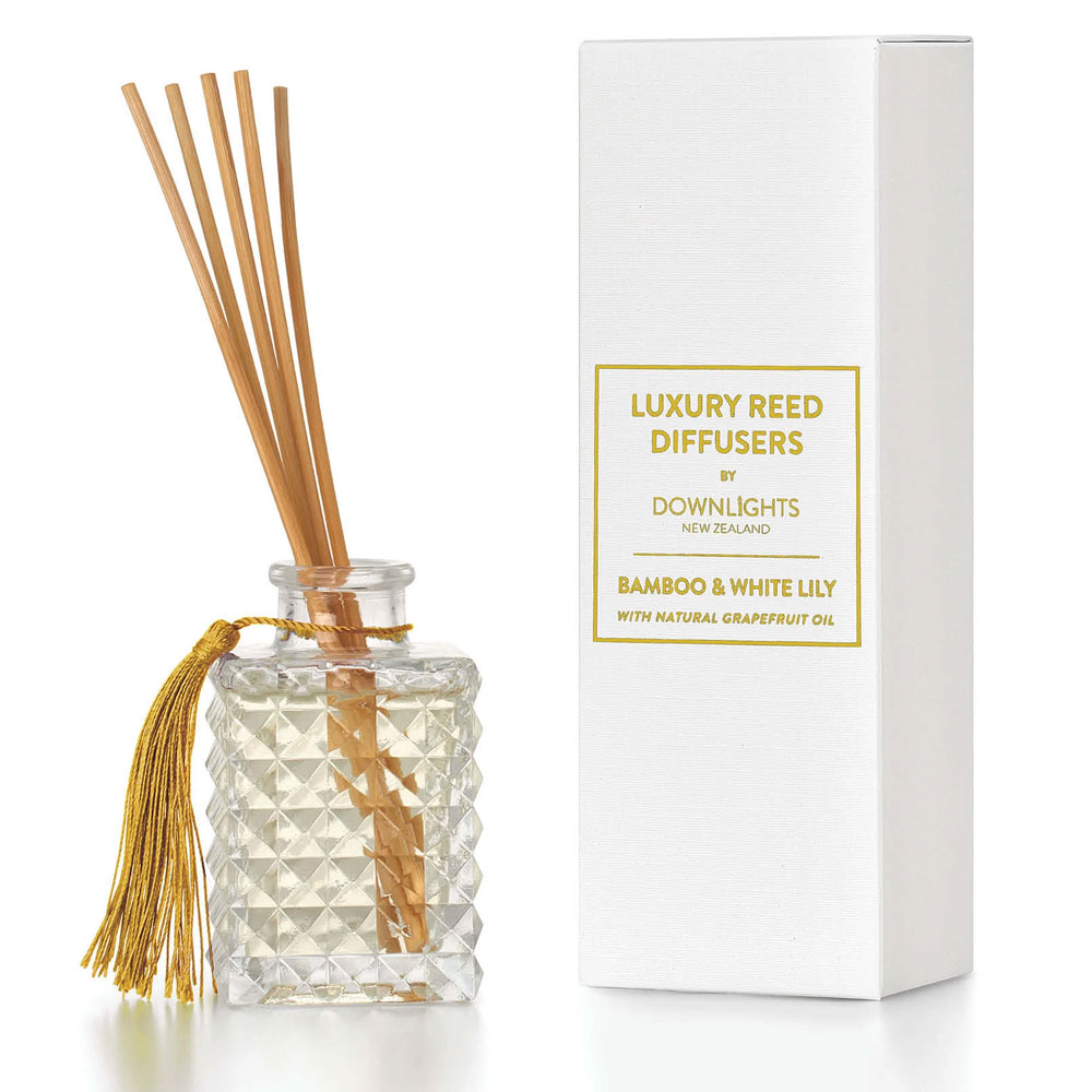 Bamboo and White Lily Reed Diffuser by Downlights - Commercial Supplies ...
