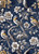 beWhimsy silver navy floral rice paper for decoupage, mirrored A0 A1 A2 A3 extra large vintage summer botanical design
