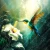 Whimsical furniture transfer of a vibrant bird hovering near tropical blooms with water droplets.