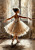 Vintage-inspired dance art featuring a graceful girl twirling in soft textures and warm tones, perfect for decoupage, scrapbooking, or nostalgic nursery wall décor.
