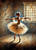 Vintage ballerina design in soft painterly tones, beWhimsy rice paper for decoupage and furniture art