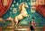 circus horse on stage