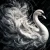 Large scale beWHIMSY monochrome bird art for a professional, seamless furniture finish.