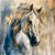 High-quality decoupage paper of a majestic stallion, perfect for upcycling furniture and DIY home decor projects.