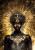 Opulent metallic gold artwork featuring a striking imperial muse against a shimmering gold bokeh and abstract textured background.