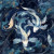 beWhimsy extra large decoupage paper featuring twin koi swimming in mirrored motion against dark water