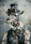 Extra large A1 decoupage rice paper featuring a detailed giraffe portrait in vintage steampunk attire and lace collar.