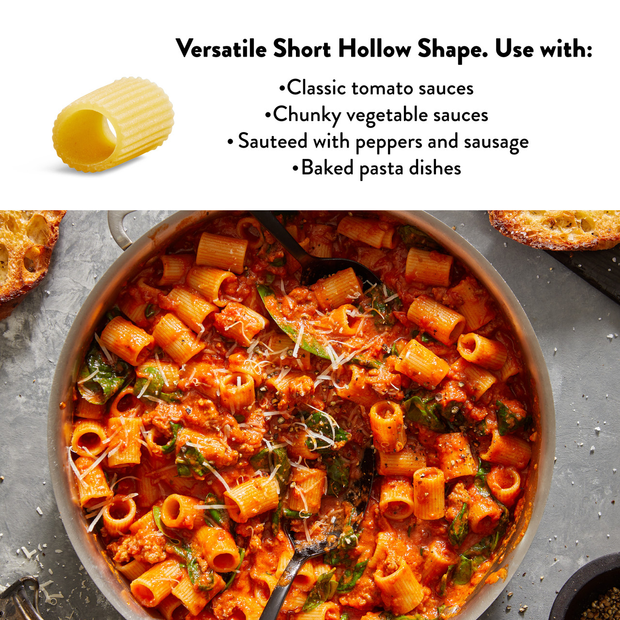 Mezzi Rigatoni Pasta | DeLallo