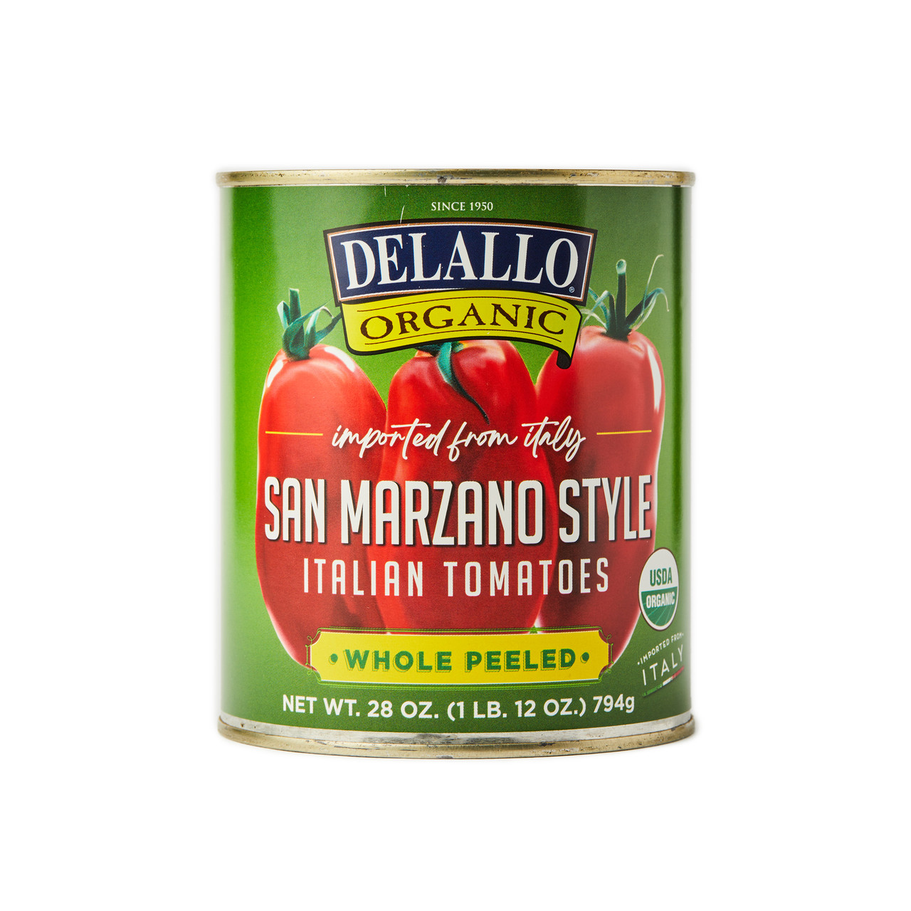 Organic San Marzano Style Whole Tomatoes (28 oz. Can) | DeLallo