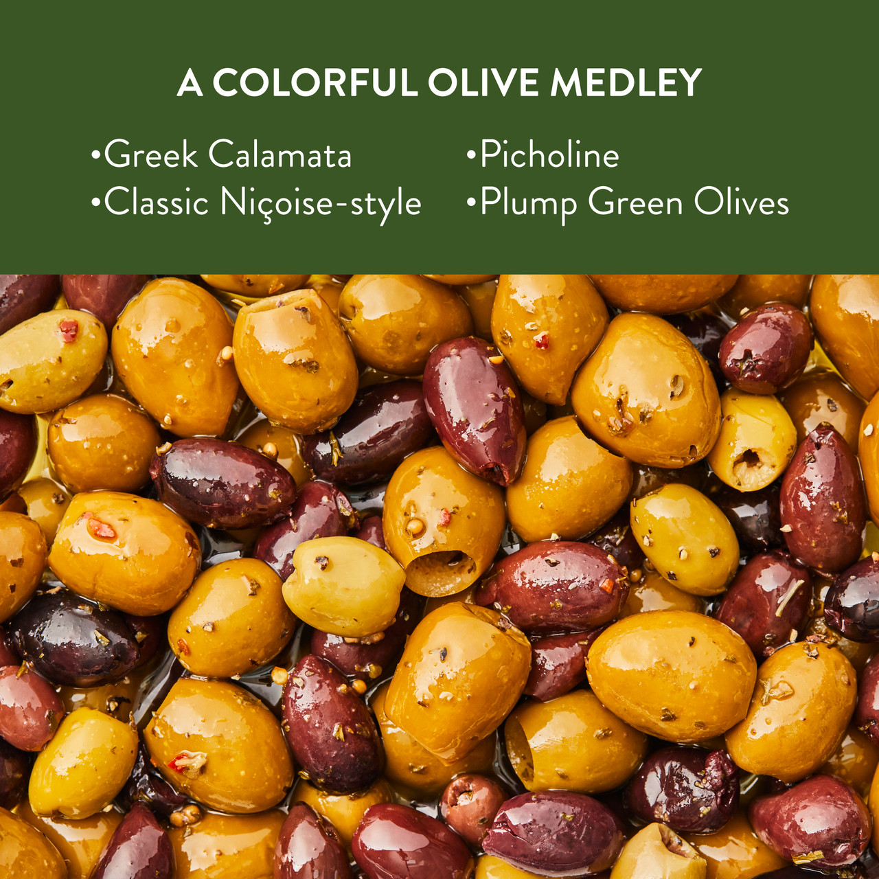 Pitted Olives Jubilee 32oz DeLallo