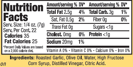 Nutritional Value Of Roasted Garlic