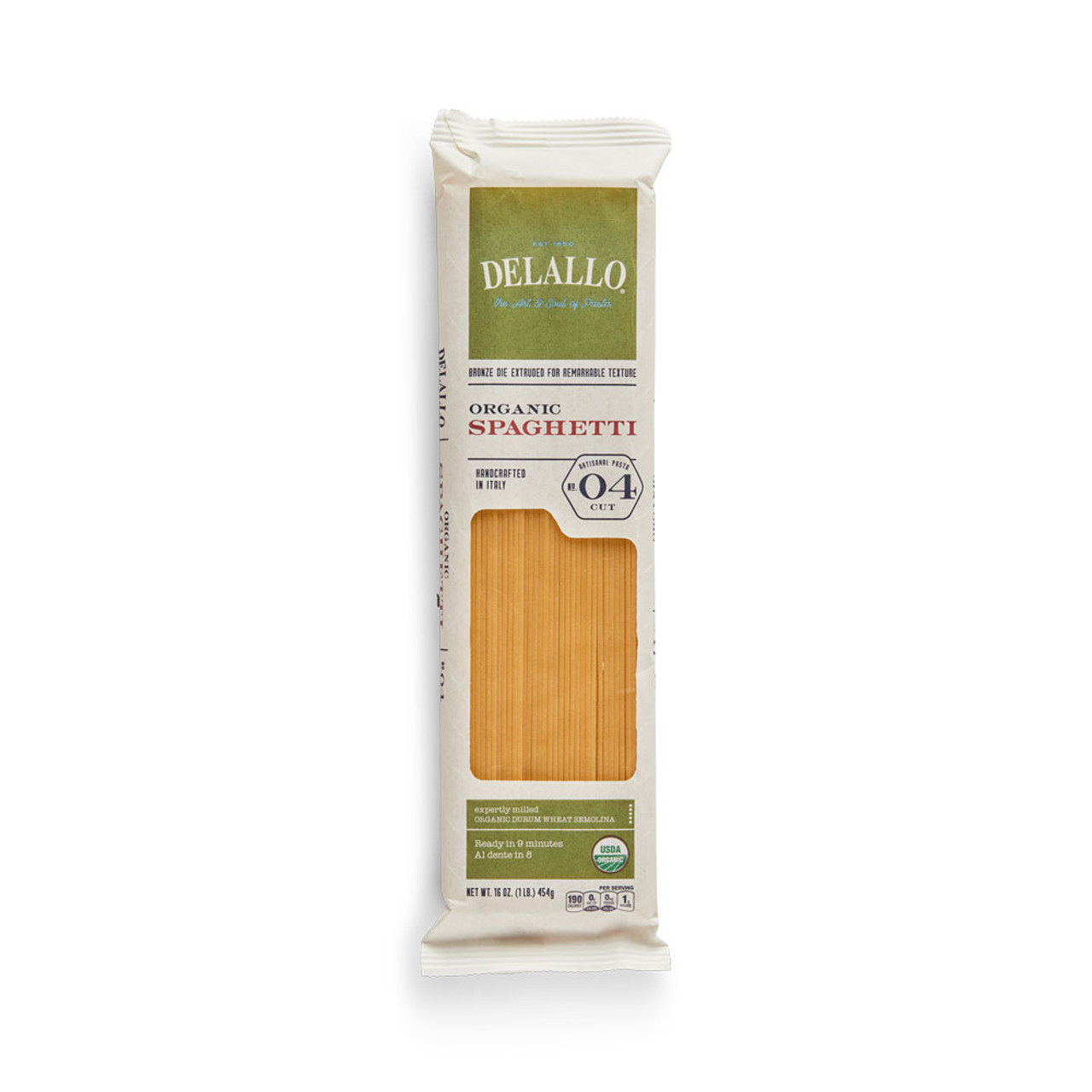 Download Delallo Organic Spaghetti Pasta 1 Lb Delallo