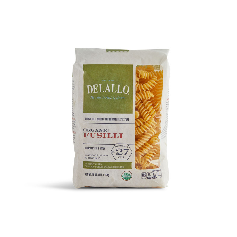 Download Delallo Organic Fusilli 1 Lb Delallo