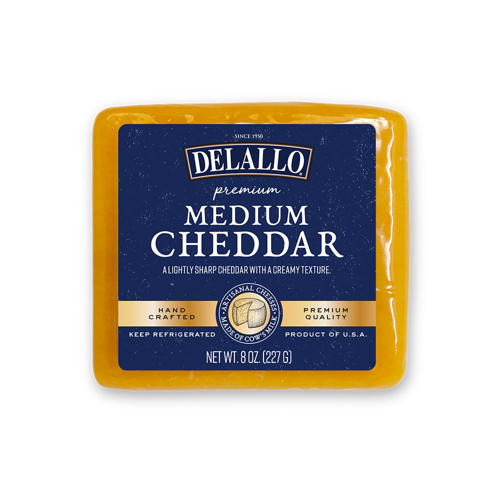 Medium Cheddar Cheese DeLallo