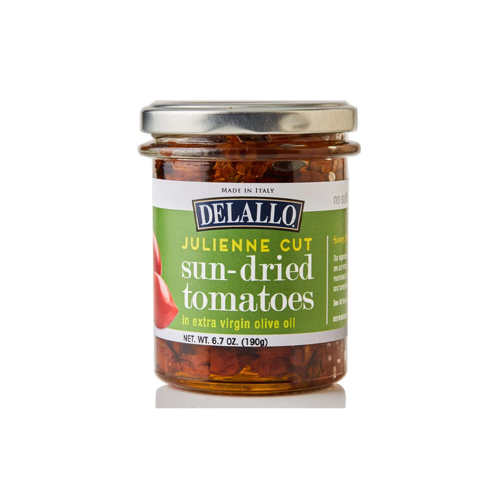 Julienne Cut Sun Dried Tomatoes DeLallo